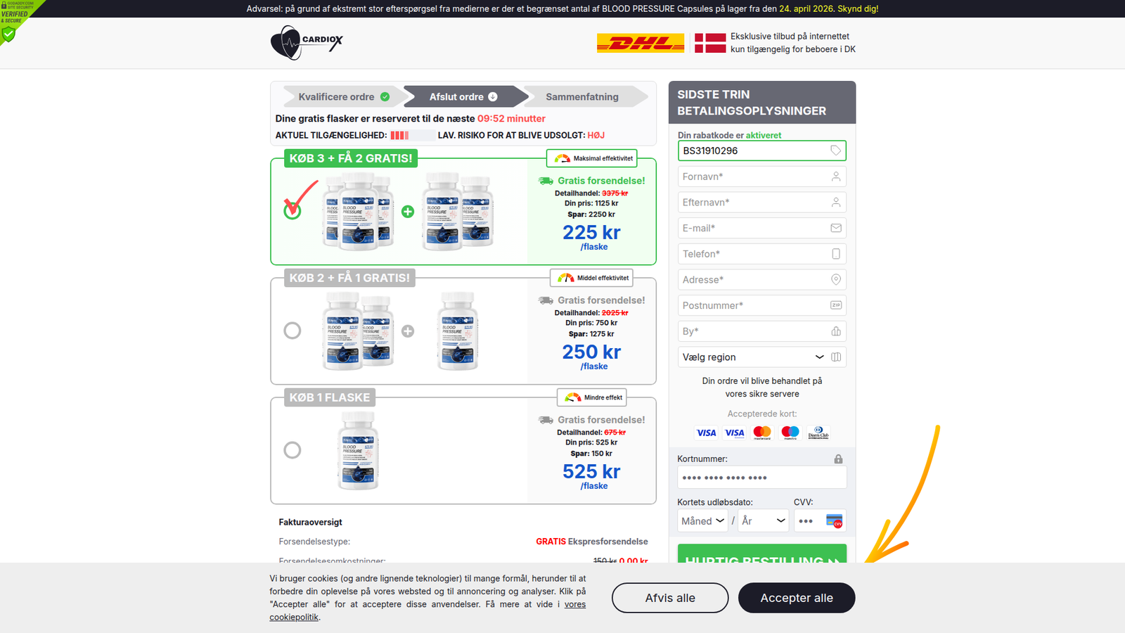 Dansk mand med godt helbred